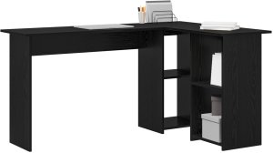 Biurko vidaXL Czarne 142 cm x 102 cm 2