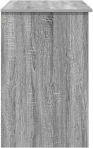 Biurko vidaXL Szare 90 cm x 49.5 cm 6