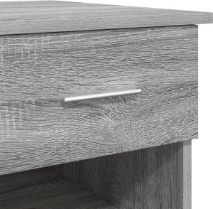 Biurko vidaXL Szare 90 cm x 49.5 cm 8