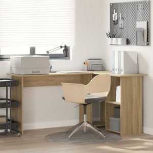 vidaXL Biurko komputerowe Sonoma Oak Dąb Sonoma Płyta wiórowa Standard 1