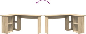 Biurko vidaXL Dąb Sonoma 102 cm x 55 cm 8