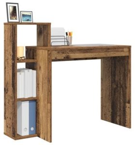 Biurko vidaXL Brązowe 100 cm x 40 cm 5