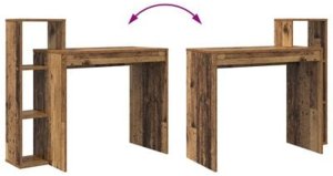 Biurko vidaXL Brązowe 100 cm x 40 cm 10