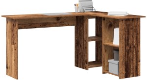 Biurko vidaXL Brązowe 120 cm x 120 cm 3