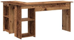 Biurko vidaXL Brązowe 120 cm x 120 cm 6