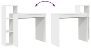 Biurko vidaXL Białe 100 cm x 40 cm 10