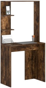 Biurko vidaXL Ciemnobrązowe 78.5 cm x 37 cm 3