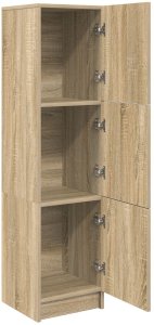 vidaXL Sonoma Dębowa Komoda Dąb Sonoma Płyta wiórowa, fornir dębowy Średni 4