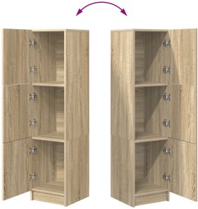 vidaXL Sonoma Dębowa Komoda Dąb Sonoma Płyta wiórowa, fornir dębowy Średni 10