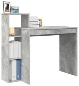 Biurko vidaXL Szare 100 cm x 40 cm 5