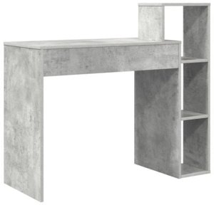 Biurko vidaXL Szare 100 cm x 40 cm 8