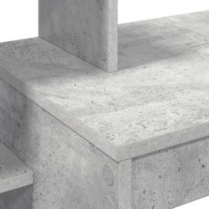 Biurko vidaXL Szare 100 cm x 40 cm 9