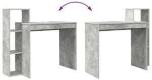 Biurko vidaXL Szare 100 cm x 40 cm 10