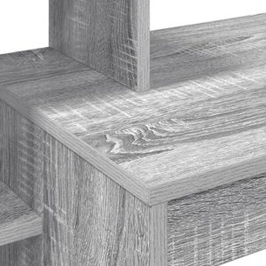 Biurko vidaXL Szare 100 cm x 40 cm 9