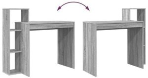 Biurko vidaXL Szare 100 cm x 40 cm 10