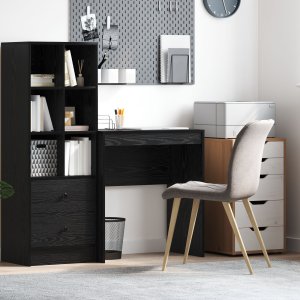 vidaXL Biurko do pisania  Czarny dąb Drewno inżynieryjne 70 x 40 x 76 cm 1