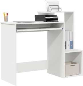 Biurko vidaXL Białe 106 cm x 41 cm 3