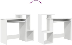 Biurko vidaXL Białe 106 cm x 41 cm 10