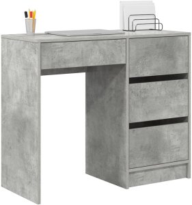 Biurko vidaXL Szare 100 cm x 50 cm 3