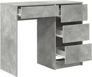 Biurko vidaXL Szare 100 cm x 50 cm 4