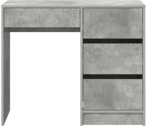 Biurko vidaXL Szare 100 cm x 50 cm 5