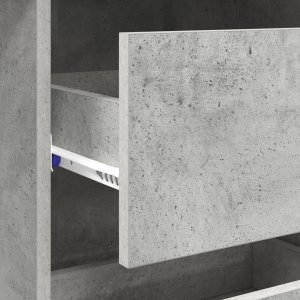 Biurko vidaXL Szare 100 cm x 50 cm 8