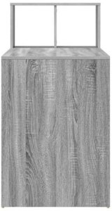 Biurko vidaXL Szare 108 cm x 55 cm 7