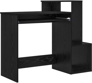 Biurko vidaXL Czarne 106 cm x 41 cm 2