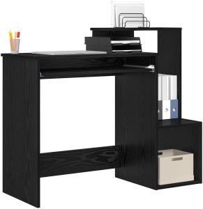 Biurko vidaXL Czarne 106 cm x 41 cm 3