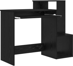 Biurko vidaXL Czarne 106 cm x 41 cm 4
