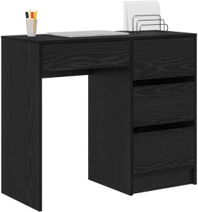 Biurko vidaXL Czarne 80 cm x 50 cm 3