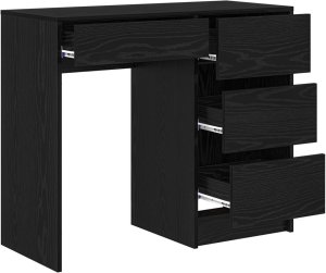 Biurko vidaXL Czarne 80 cm x 50 cm 4