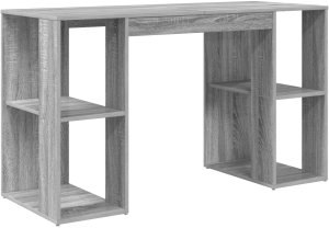 Biurko vidaXL Szare 130 cm x 50.5 cm 2