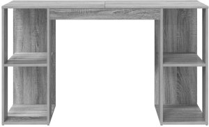 Biurko vidaXL Szare 130 cm x 50.5 cm 4