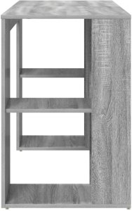 Biurko vidaXL Szare 130 cm x 50.5 cm 5