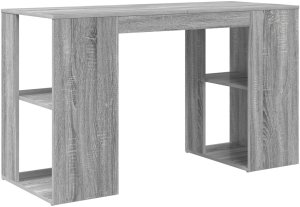 Biurko vidaXL Szare 130 cm x 50.5 cm 6