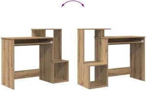 Biurko vidaXL Brązowe 106 cm x 41 cm 10