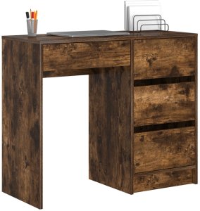 Biurko vidaXL Brązowe 100 cm x 50 cm 3