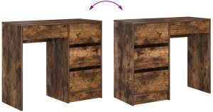 Biurko vidaXL Brązowe 100 cm x 50 cm 9