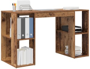 Biurko vidaXL Brązowe 130 cm x 50.5 cm 3