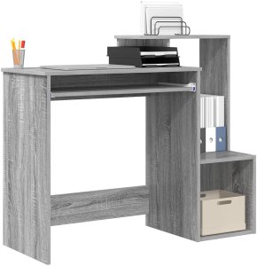 Biurko vidaXL Szare 106 cm x 41 cm 3