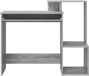 Biurko vidaXL Szare 106 cm x 41 cm 5