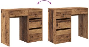 Biurko vidaXL Brązowe 90 cm x 50 cm 9