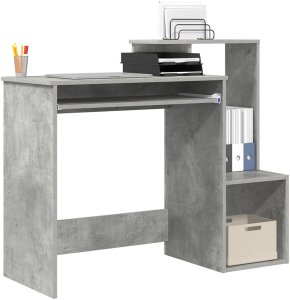 Biurko vidaXL Szare 106 cm x 41 cm 3