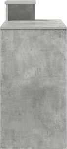 Biurko vidaXL Szare 106 cm x 41 cm 6