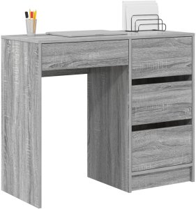 Biurko vidaXL Szare 100 cm x 50 cm 3