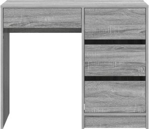 Biurko vidaXL Szare 100 cm x 50 cm 5