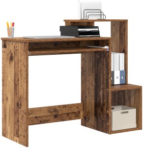 Biurko vidaXL Brązowe 106 cm x 41 cm 3