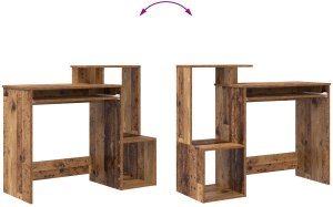 Biurko vidaXL Brązowe 106 cm x 41 cm 10