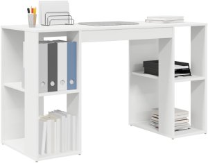 Biurko vidaXL Białe 130 cm x 50.5 cm 3